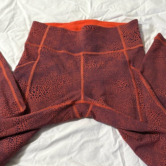 NWOT Lululemon Invigorate High-Rise Tight 25" Crackle Orange Training Leggings 6 - Picture 5 of 11
